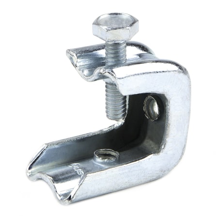 Dottie Clamp, Threaded Rod Use, 1/4 in, Steel, Zinc Plated BK14